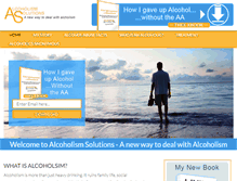 Tablet Screenshot of alcoholism-solutions.com